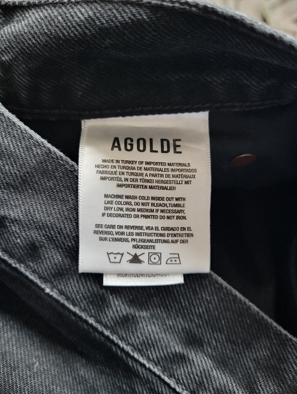 AGOLDE Leena Mid Rise Baby Flare Jeans In FORECAST - Picture 12 of 13